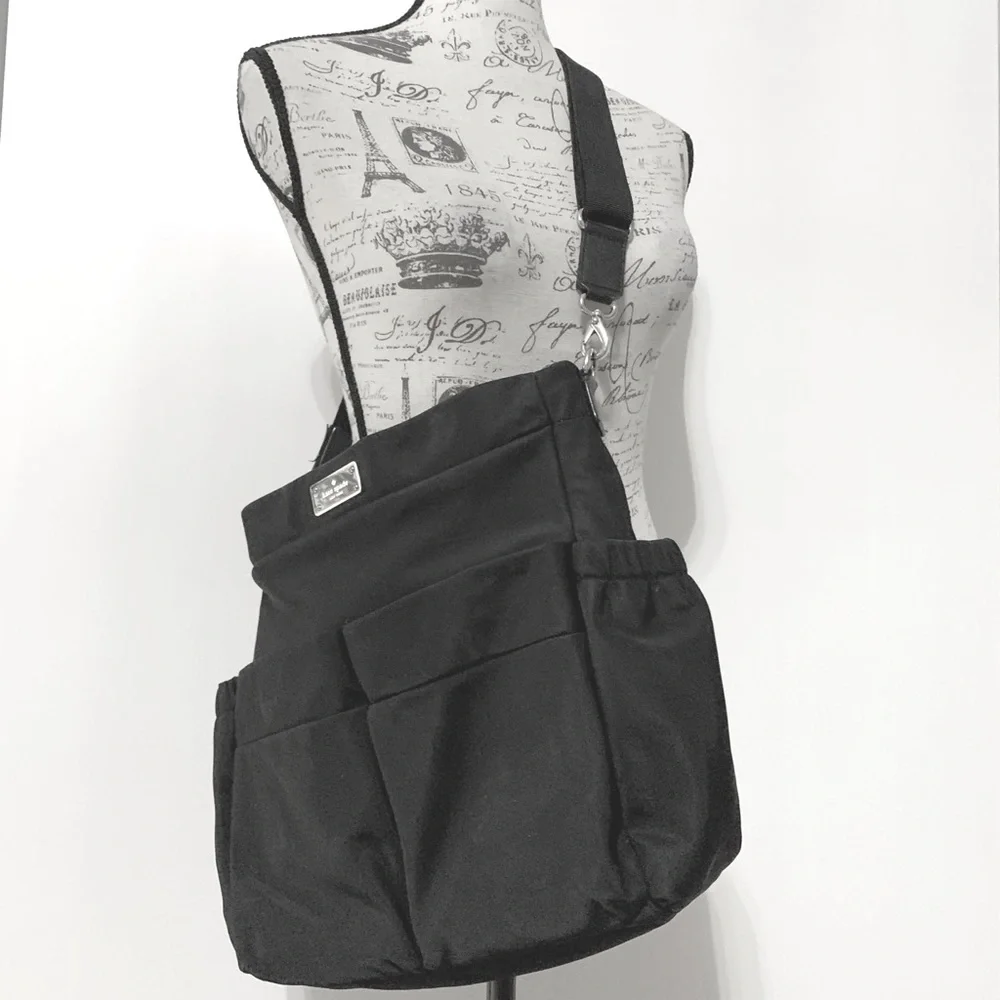 Kate Spade Black Nylon Crossbody Tote